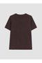 Lcw Grace Brown Embroidered 100% Cotton Women's T-Shirt - 6