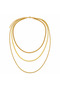316L Stainless Steel Noble Posture Necklace – Gold Color Three-Layer Women's Necklace - 3