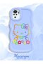 Poco M5S Compatible Case Camera Protector Blue Silicone Couple Phone Case Kitty Pattern - 2