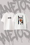 The Weeknd Melancholy Design Back Print Cotton White Oversize T-Shirt