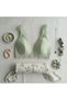 Women's Lace Front Snap Breastfeeding Bra Water Green Color Bb2683