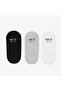 United4 Unisex 3-Pack White/Black/Grey Ballerina Socks - 2
