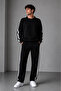 Men's Circular Neck Striped Track Suit