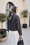Shepherd's Embroidered Buttoned Denim Jacket - Smoked