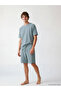 طقم بيجامة رجالي من Peak New Season Standard Fit مطبوع عليه Florida