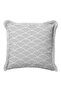 Japanese Wave Design Fringed Pillowcase-Geometric Minimal Nordic Grey Tassel Throw Pillow Cover - 2
