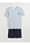Ozmarka New Season Standard Fit Striped Men's Pajama Set - 5