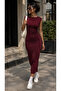 Women's Sleeveless Lycra Flexible Textured Crepe Midi Dress