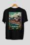 Porto Portugal Black Oversize Country City Back Printed Unisex T-Shirt 100% Cotton Premium