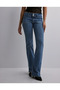 Spanish Style Stretch Fabric Low Waist Bootcut Back Pocket Button Detailed Jeans - 3