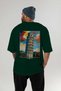 Pisa Tower Italy Green Oversize Country City Back Printed Unisex T-Shirt 100% Cotton Premium - 5