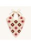 Knitted Triangle Pink Coffee Cream Bandana Alaçatı Hair Band Women Teen Girls Kids Summer Bohemian Vintage Korean Style Sunflower - 2