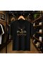Dad Deer Printed 100% Cotton Oversize Loose Regular Fit Crew Neck T-Shirt