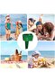 2-Pack Beach Cup Holder - Cup Holder with Pockets - Beach Accessory Holder - Beach Drink, Phone, Glasses Holder - Beach Cup Holder - Sand Cup Coaster - Beach Cup Holder - 6