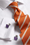 Premium German Micro Satin Woven Men's Tie Classic and Modern Design Italian Pastel Orange