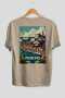 Porto Portugal Beige Oversize Country City Back Printed Unisex T-Shirt 100% Cotton Premium