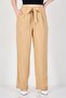 Women Regular Fit Plain Palazzo Pants, Tan