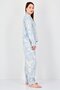 Women 2 Pieces Tie Dye Long Sleeve Shirt With Pants Sleepwear Set, Multicolor - 4