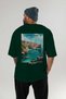 Dubrovnik Croatia 3 Green Oversize Country City Back Printed Unisex T-Shirt 100% Cotton Premium - 5