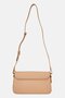 Women Brand Logo Cross Body Bag, Beige - 4
