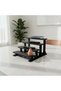 4-Tier Compact Mini Display Shelf - Matte Composite Black