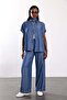 Blue Tensel Shirt Pants Set 05321 - 4