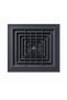 37.5X37.5 Anthracite Gray Painted Square Without Anemostatic Damper - 2