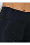 Black Solid Cropped Leggings - 3