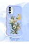 Samsung Galaxy A13 5g Compatible Case Camera Protector Blue Silicone Couple Phone Case Butterfly Pattern - 2
