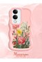 Vivo Y19E Compatible Case Camera Protector Pink Silicone Couple Phone Case Floral Pattern - 2