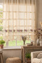 Authentic Buldan Handmade Cotton Decorative Living Room Kitchen Bedroom Curtain with Cross-Stitch Lace - 5