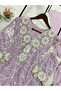 Lavender Georgette Embroidered Palazzo Set - FFT7824 | Lavender-Size:S-36-Inches - 3
