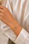 Nail Éclat Gold Bangle – Gold Bracelet with Stone Nail Design for Women - 3