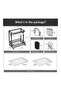 2-Tier Foldable Dish Drying Rack Black 14X 10 X 15inch - 7