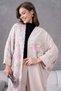 Women's Floral Embroidered Kimono Top and Bottom Set