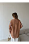 Women's Oversize Shirt with Embroidered Front and Sleeves, Beaded Work - 6