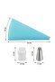 Piping Bag Set with Stainless Steel Nozzle Tips, Reusable Bags, Couplers, Cake Decorating Kit - 3