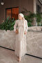 Beige Layered Chiffon Dress - 2