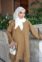Oil Green Buttoned Jacket and Trousers Set - 3