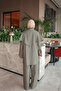 Khaki Cape Buckle Triple Trouser Suit - 5