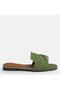 Large Size Women's Genuine Suede Leather Slippers 41-42-43-44-Green Suede - 8