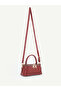 Enzo Model Women's Box Model Leather Handle Zippered Crossbody Handbag and Shoulder Bag - 6