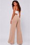 Wrinkled Fabric High Waist Wide Leg Pants - 2
