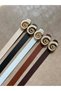 5-Pack Lime Gold Seashell Buckle Belt Waist Belt Jacket Belt Dress Belt Trouser Belt - 3