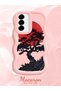 Samsung Galaxy A56 Compatible Case Camera Protector Pink Silicone Couple Phone Case Tree Pattern - 2