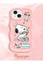 iPhone 13 Compatible Case Camera Protector Pink Silicone Couple Phone Case Stripe Pattern - 2