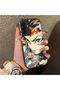 Samsung Galaxy A26 Compatible Silicone Edge Hard Back Case Couple Phone Case Anime Patterned - 3