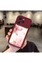 Tecno Spark 40 Compatible Case Camera Protector Burgundy Silicone Couple Phone Case with Floral Pattern