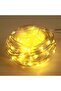 أضواء LED خيطية، 10 أمتار/32 قدم، لون أبيض دافئ، 100 LED، سلك ناعم يعمل بـ USB، مع جهاز تحكم عن بعد ومؤقت، لتزيين المنزل.