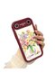 Tecno Spark Slim 5g Compatible Case Camera Protector Burgundy Silicone Couple Phone Case Floral Pattern - 2